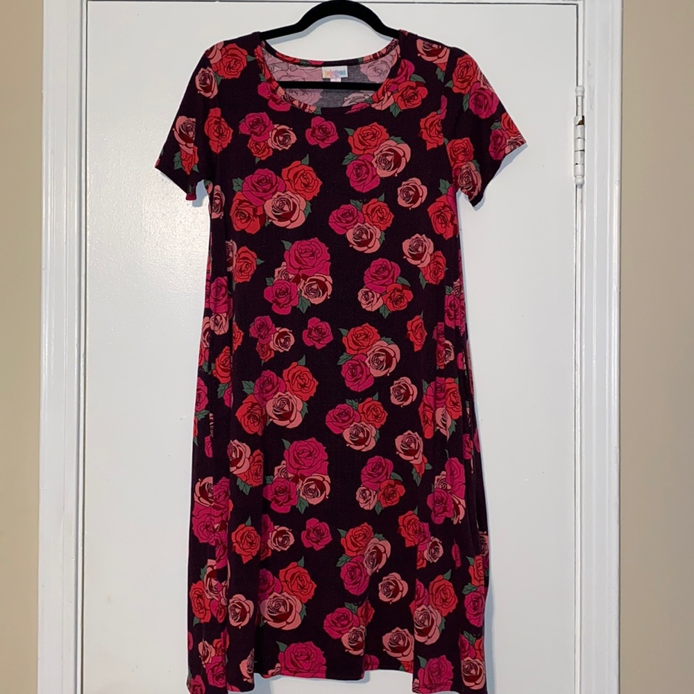 LulaRoe Jessie Rose Printed Dress